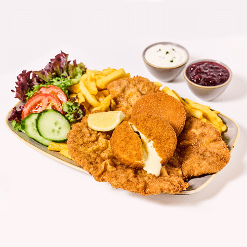 XXL Camembertschnitzel
