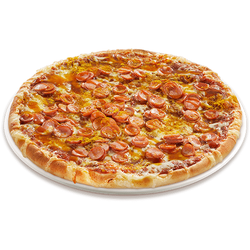 Pizza Curryburgh (scharf) (Neu)