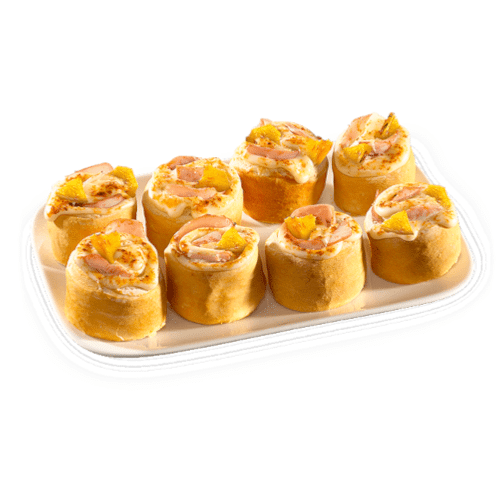 Pizza-Brötchen Tropical Turkey