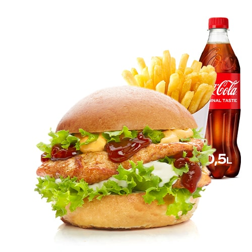 BBQ Thunder Burger Menü