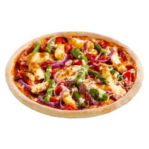 Dinkel-Pizza Teriyaki Chicken