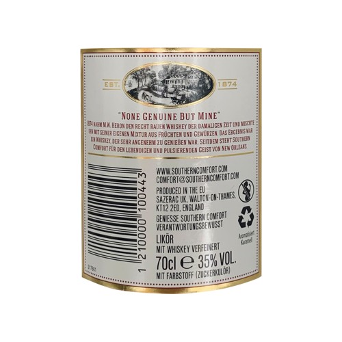 Southern Comfort Whisky Likör 0.7l