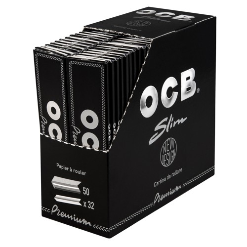 OCB Schwarz Premium long slim Papier 32er 50g