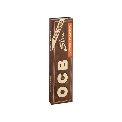 Ocb Unbleached Virgin Paper Slim Tips 10g