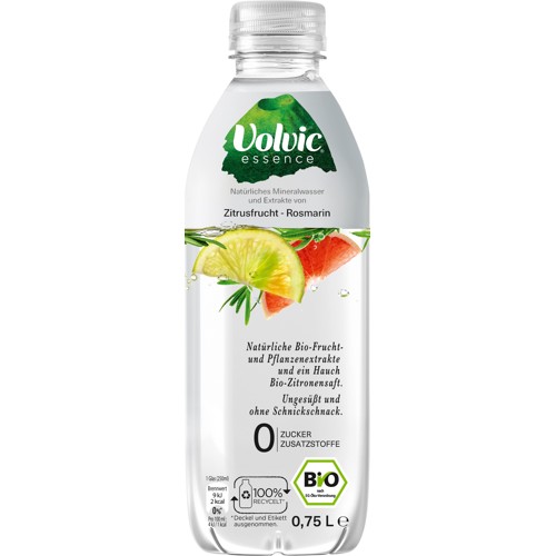 Bio Volvic Zitrusfrucht-Rosmarin 0.75l (EINWEG)