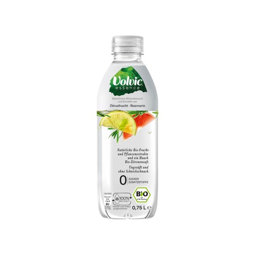 Bio Volvic Zitrusfrucht-Rosmarin 0.75l (EINWEG)