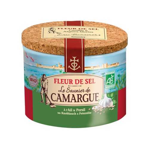Fleur de Sel Carmargue mit Knoblauch und Petersilie 125g