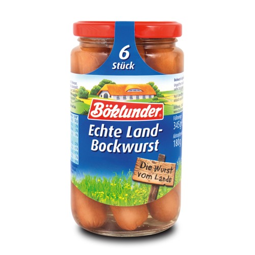 Böklunder Echte Land-Bockwurst 345g