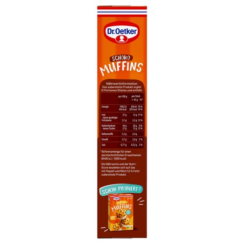 Dr Oetker Backmischung Muffins Schoko 345g