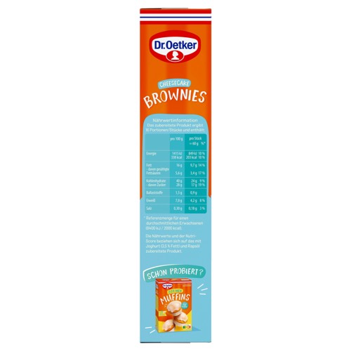 Dr Oetker Backmischung Cheesecake Brownies 446g