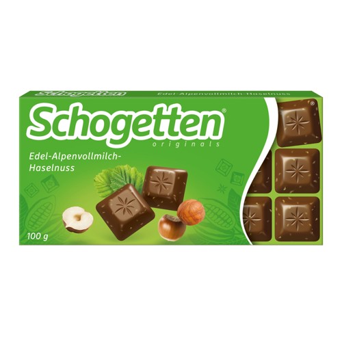 Schogetten Edel-Alpenvollmilch-Haselnuss 100g