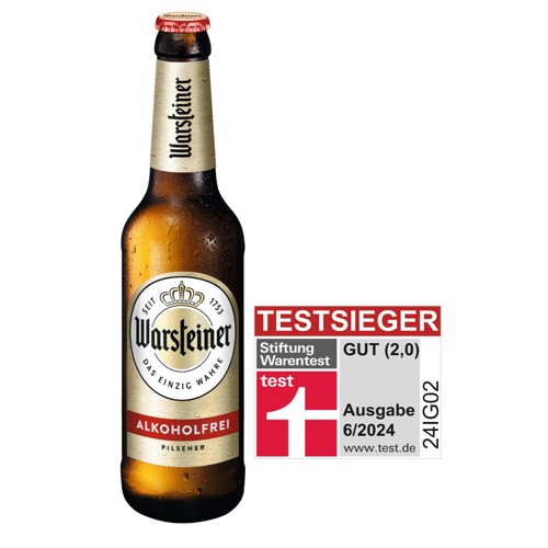 Warsteiner Pilsener Bier alkoholfrei 0.33l (MEHRWEG)