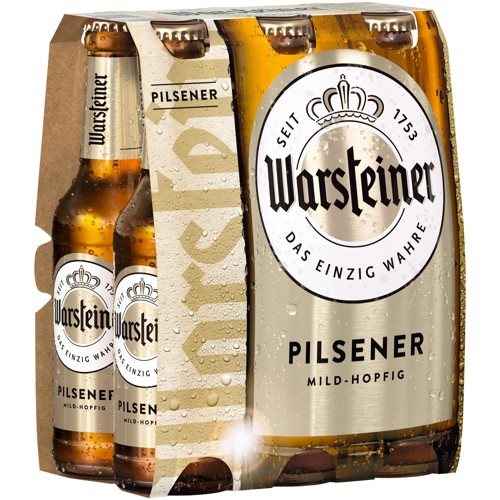 Warsteiner Pils 6-pack, 0,33l (MEHRWEG)