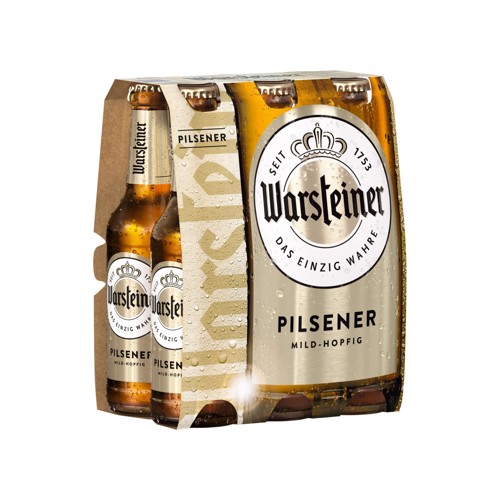 Warsteiner Pils 6-pack, 0,33l (MEHRWEG)