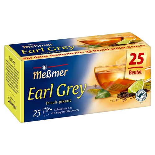 Meßmer Schwarzer Tee Earl Grey 25 Beutel 43.75g