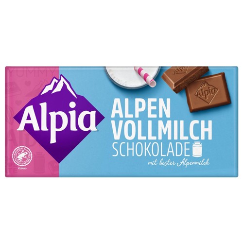 Alpia Alpenvollmilch Schokolade 100g