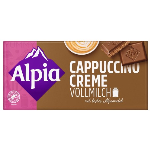 Alpia Cappuccinocreme Vollmilch 100g