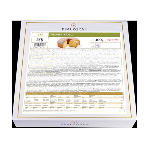 Pfalzgraf Zitronen-Kranz 1100g