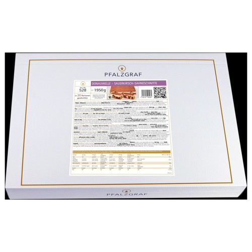Pfalzgraf Donauwelle Sauerkirsch-Sahneschnitte 1950g