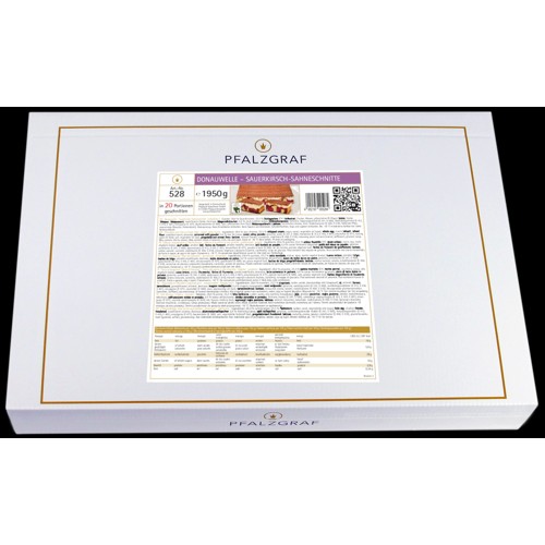 Pfalzgraf Donauwelle Sauerkirsch-Sahneschnitte 1950g