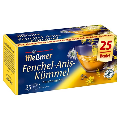 Meßmer Fenchel Anis Kümmel 25 Beutel 50g