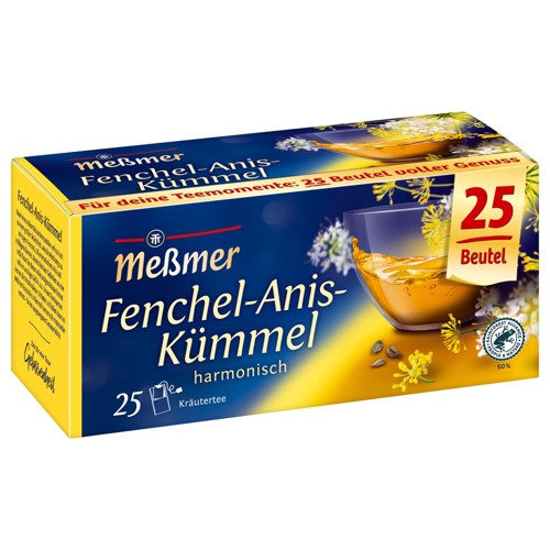Meßmer Fenchel Anis Kümmel 25 Beutel 50g