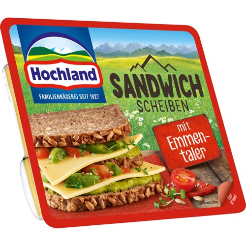 Hochland Sandwich Scheiben mit Emmentaler 150g