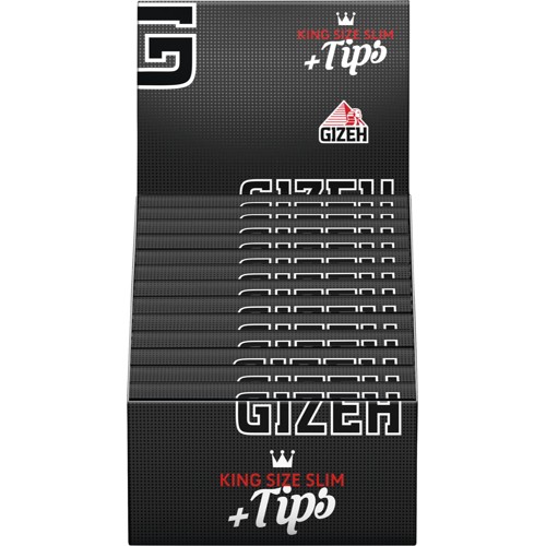 Gizeh Black King Size Slim mit Tips je 34 Stück