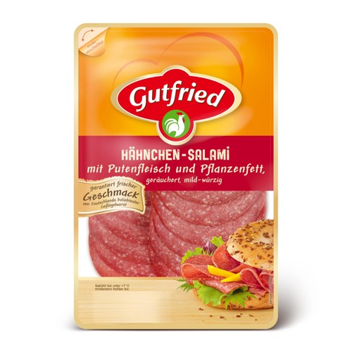 Gutfried Hähnchen Salami Mit Putenfleisch 80g