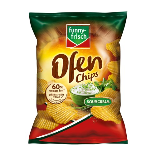 funny-frisch Ofen Chips Sour Cream 125g
