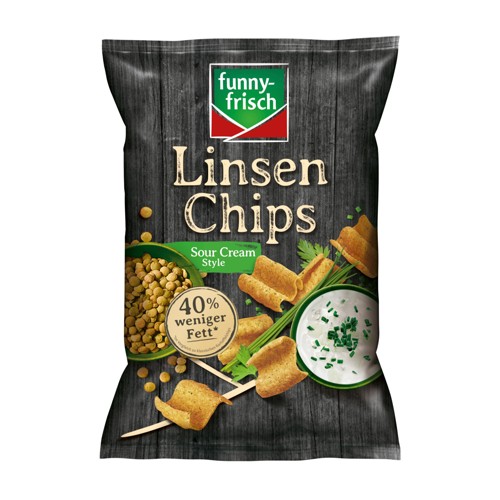 Funny-frisch Linsen Chips Sour Cream Style 90g