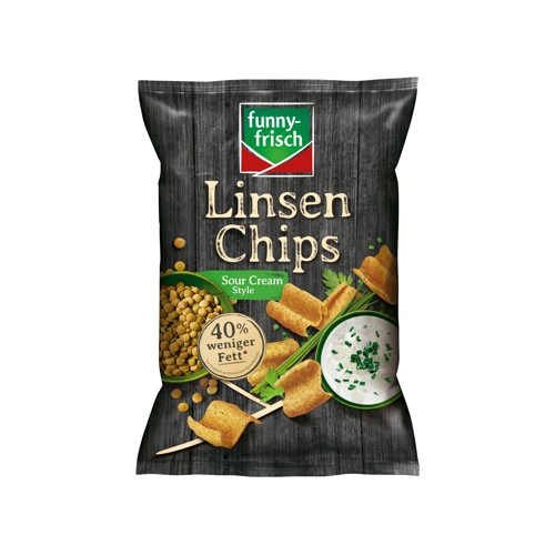 funny-frisch Linsen Chips Sour Cream Style 90g