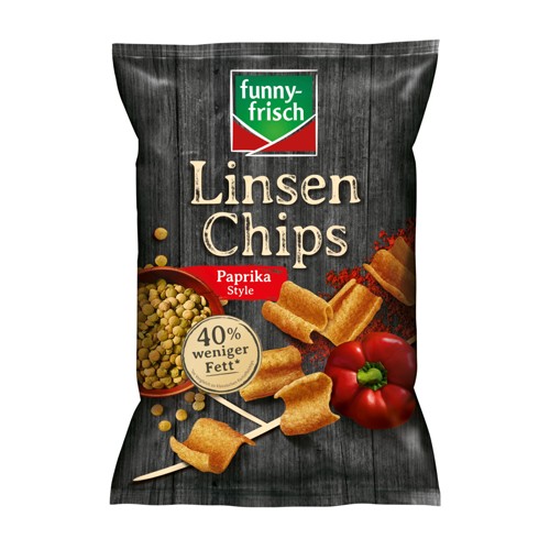 Funny-frisch Linsen Chips Paprika Style 90g