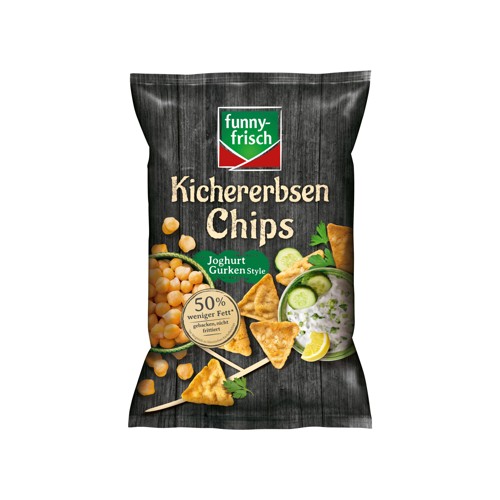 funny-frisch Kichererbsen Chips Joghurt Gurke 80g