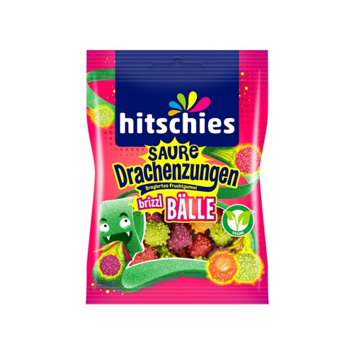 Hitschies Saure Drachenzungen brizzl Bälle 100g