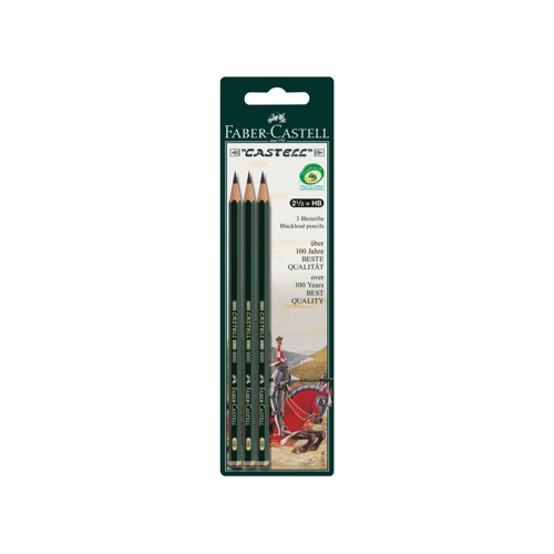 Faber-Castell Bleistifte 9000 HB 3er Set