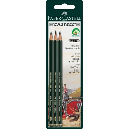 Faber-Castell Bleistifte 9000 HB 3er Set