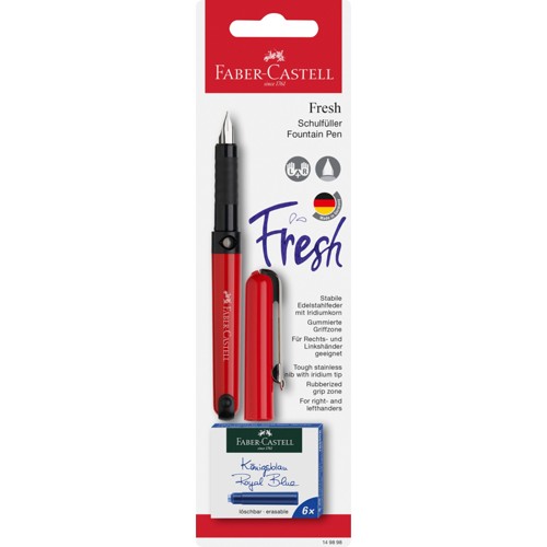 Faber-Castell Schulfüller (149898) +6Patronen Füller Patrone A