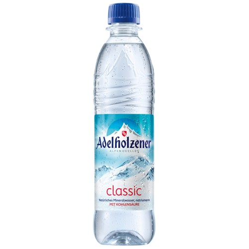 Adelholzener classic Kohlensäure 0.5l (EINWEG)