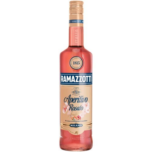 Ramazzotti Aperitivo Rosato mit Aromen von Hibiskus und Orangenblüten Milano Italien 0.7l