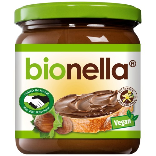bionella Nuss-Nougat-Creme vegan HIH bio 400g
