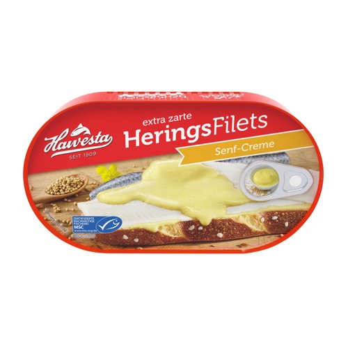 Hawesta Heringsfilets in Senf-Creme 200g