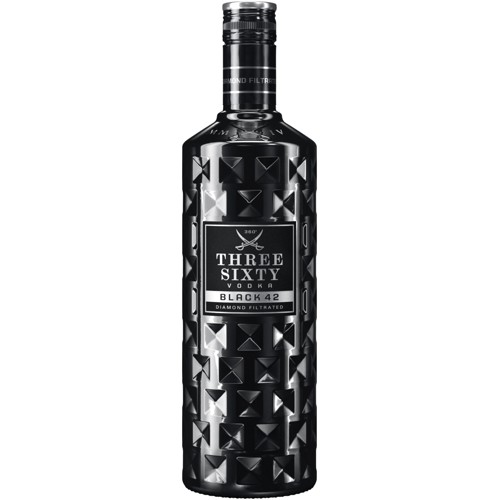 Three Sixty Vodka Black 0.7l