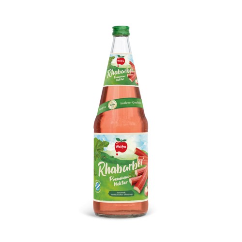 Wolfra Rhabarbernektar 1.0l (MEHRWEG)
