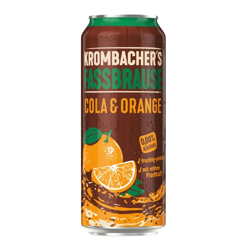 Krombacher Fassbrause Cola & Orange 0.5l (EINWEG)