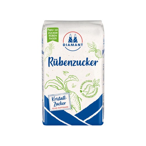 Diadem Raffinade Zucker Feine Körnung 1000g