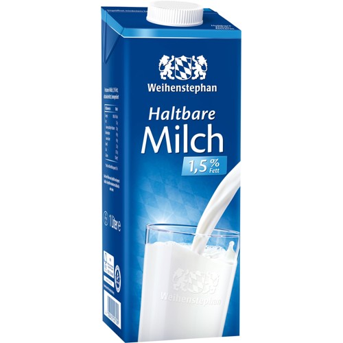 Weihenstephan Haltbare Milch 1.5 Prozent 1.0l