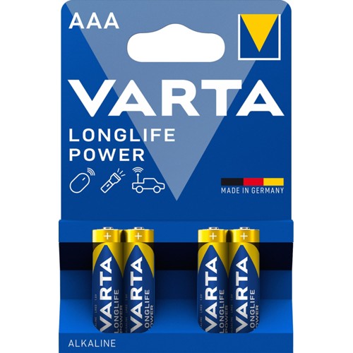Varta Batterie Longlife Power AAA 4 Stück 92g