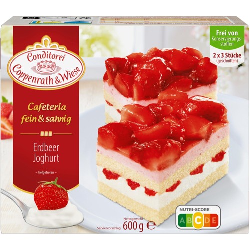 Fein&Sahnig Kuchenschnitten Erdbeere-Joghurt 600g