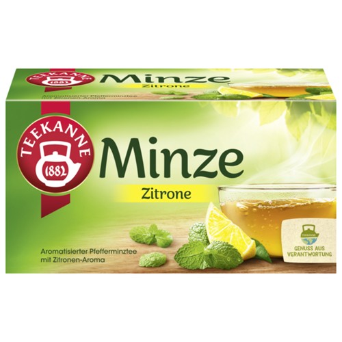 Teekanne Kräutertee Minze mit Zitrone 30g